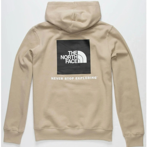 The North Face Men’s Box NSE Pullover Hoodie Khaki Stone L - Picture 2 of 16